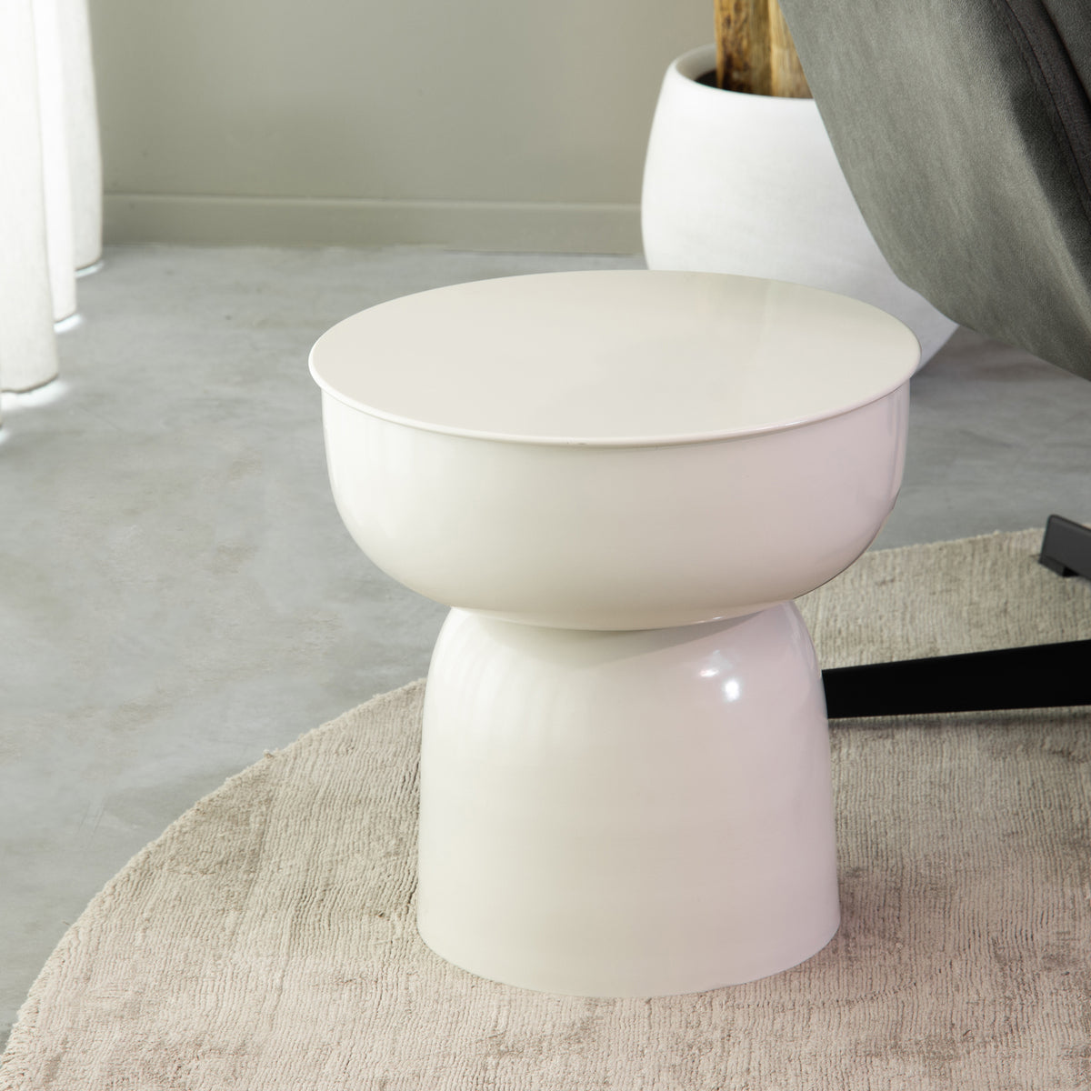 LABEL51 Bijzettafel Pax – Elegant Metaal – Ø35 cm